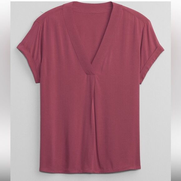 Gap V-Neck Top Black S  NWT IN PACKAGING  ( other color are‎ examples) - Picture 2 of 8